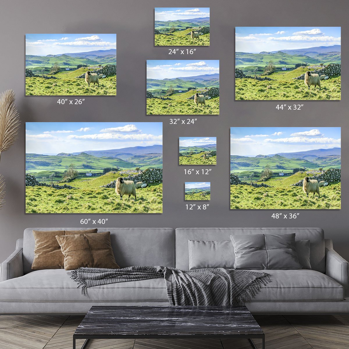 Beautiful yorkshire dales landscape Canvas Print or Poster