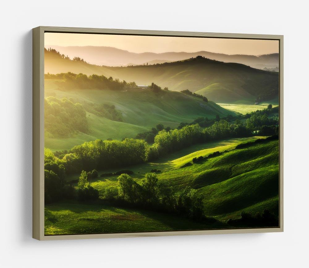 Beautifully illuminated landscape HD Metal Print