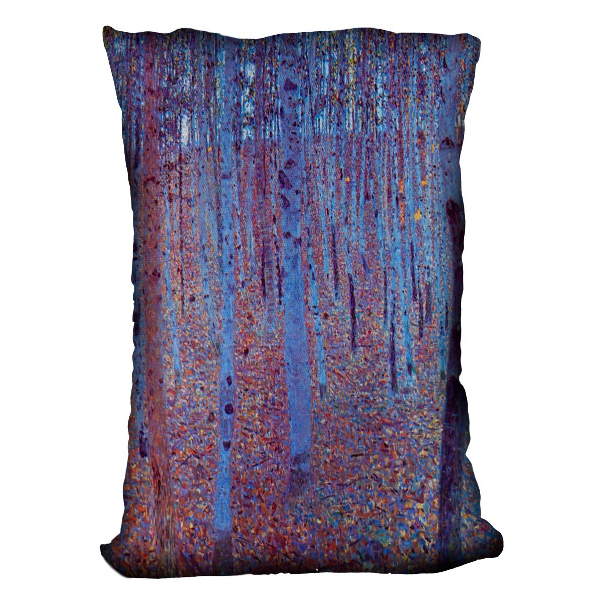 Beech Forest by Klimt Throw Pillow