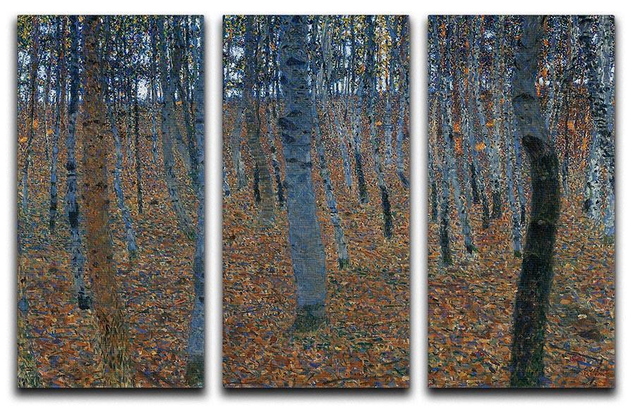 Beech Grove I by Klimt 3 Split Panel Canvas Print - Canvas Art Rocks - 1