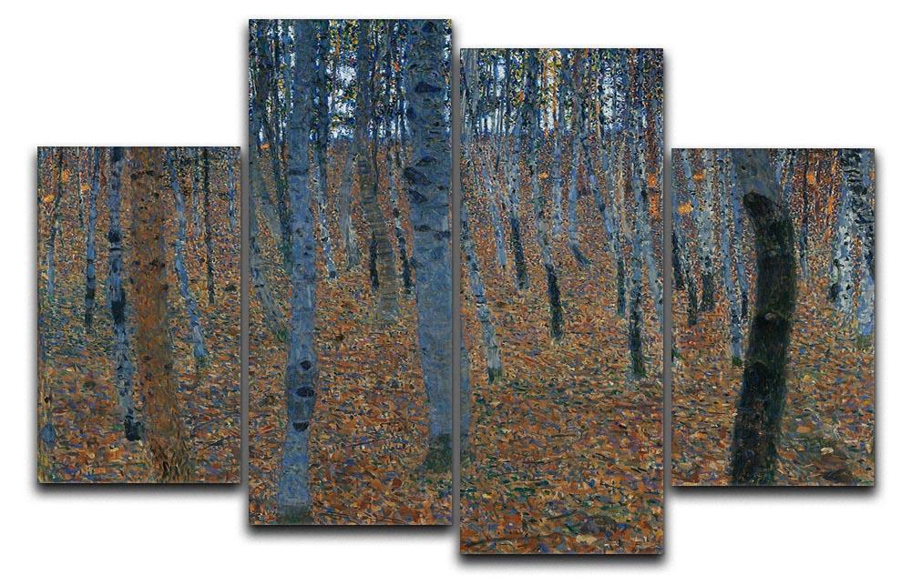 Beech Grove I by Klimt 4 Split Panel Canvas  - Canvas Art Rocks - 1