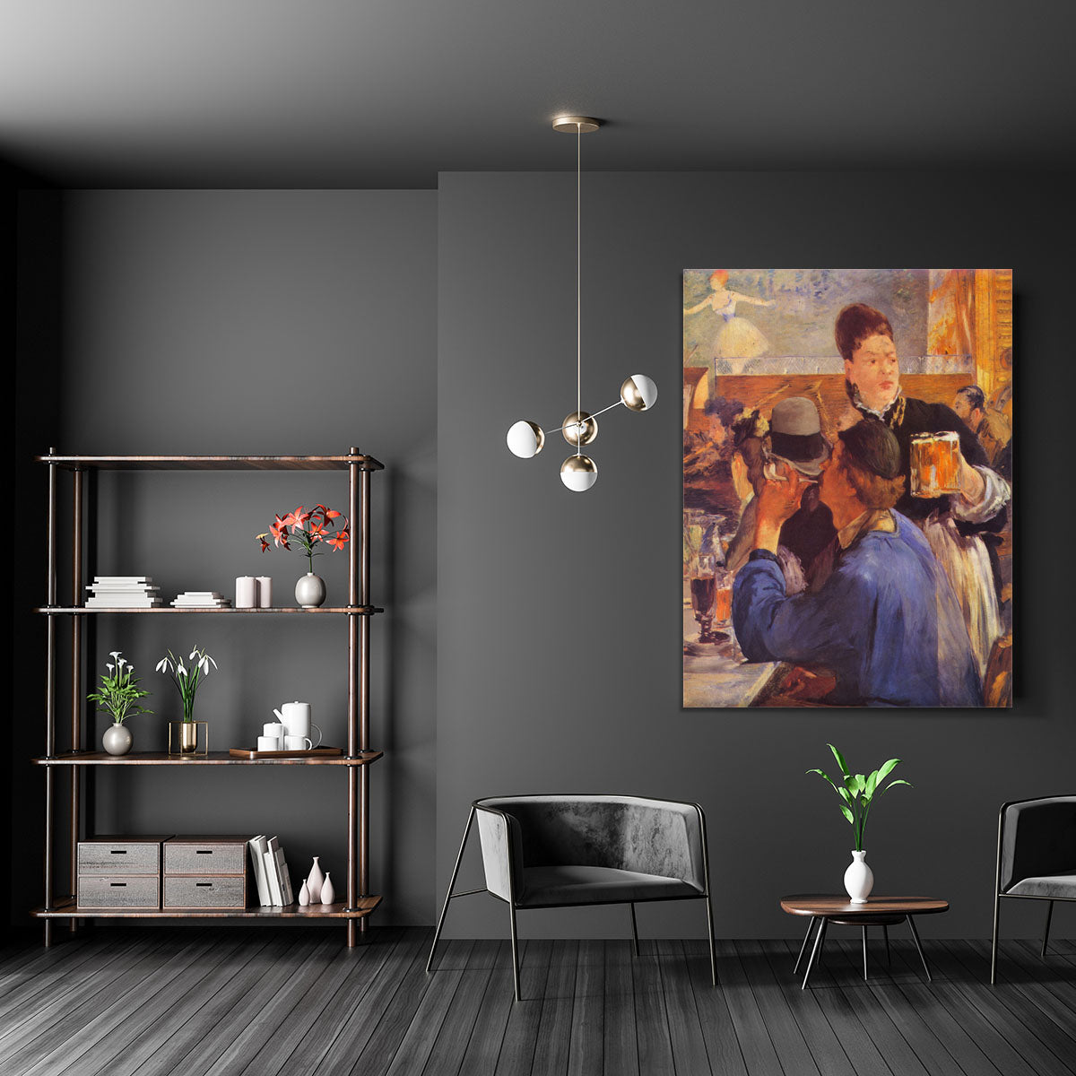 Beer Waitress by Manet Canvas Print or Poster - Canvas Art Rocks - 5