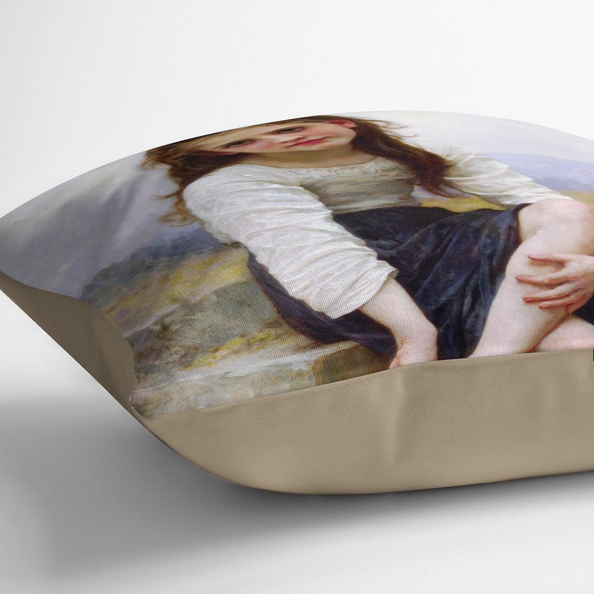 Before The Bath By Bouguereau Throw Pillow