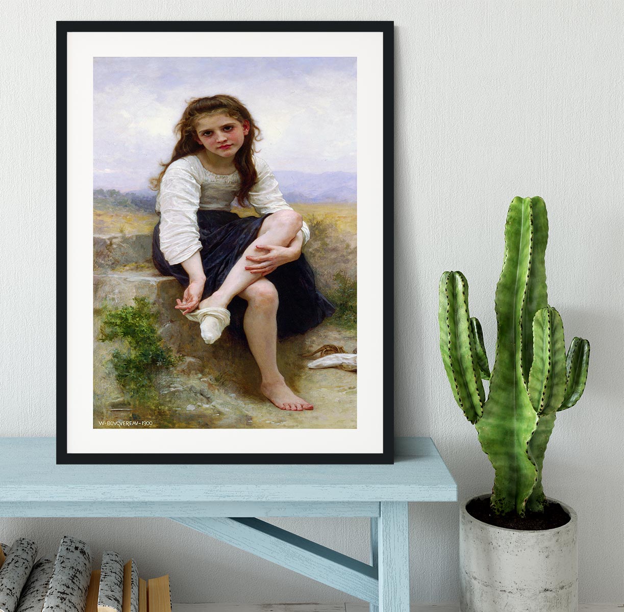 Before The Bath By Bouguereau Framed Print - Canvas Art Rocks - 1