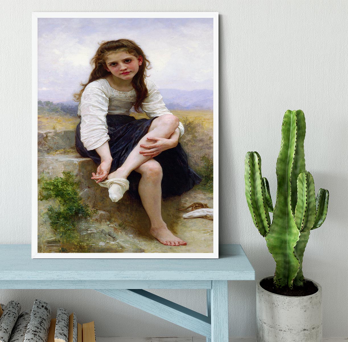 Before The Bath By Bouguereau Framed Print - Canvas Art Rocks -6