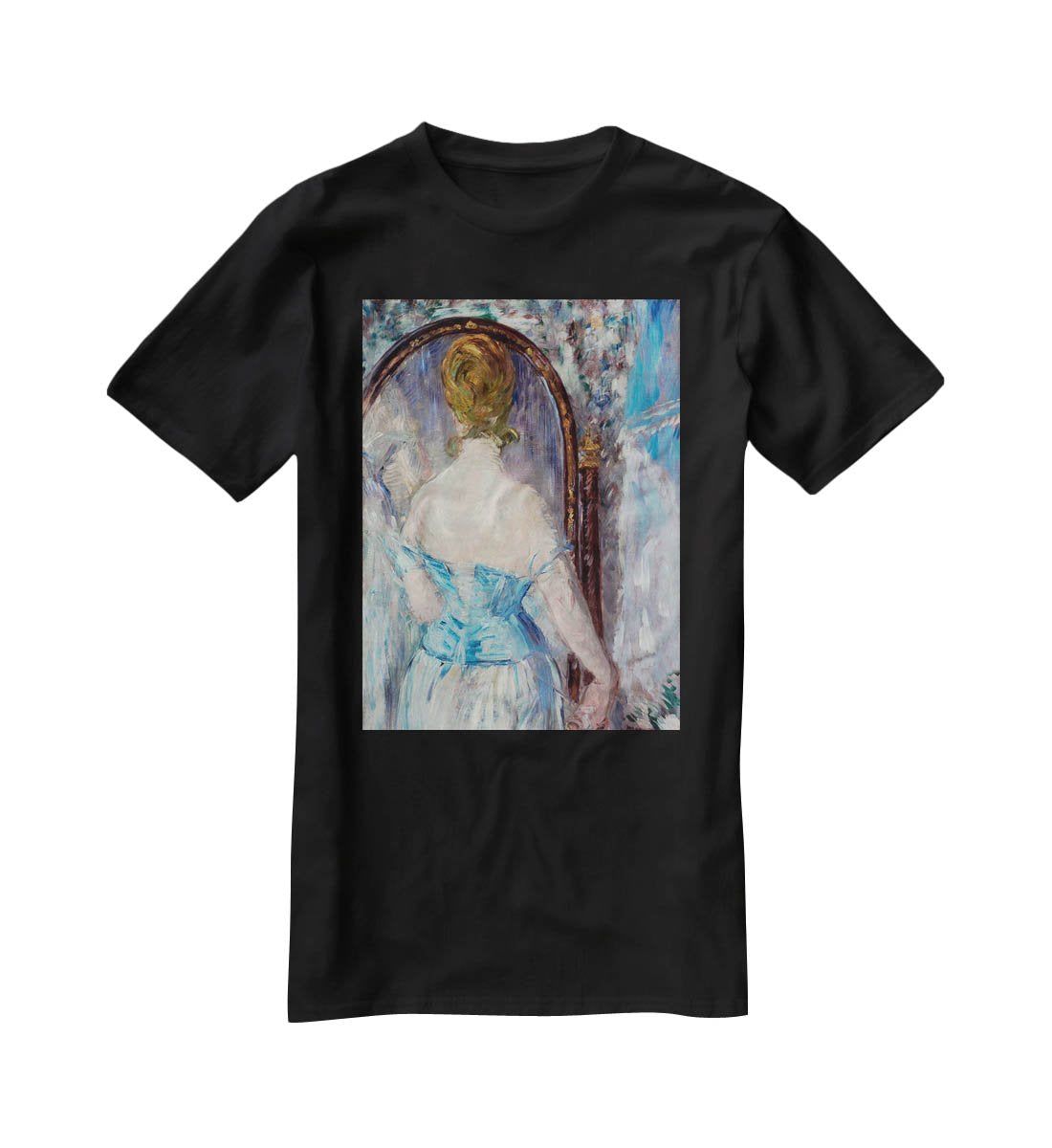 Before the Mirror by Manet T-Shirt - Canvas Art Rocks - 1