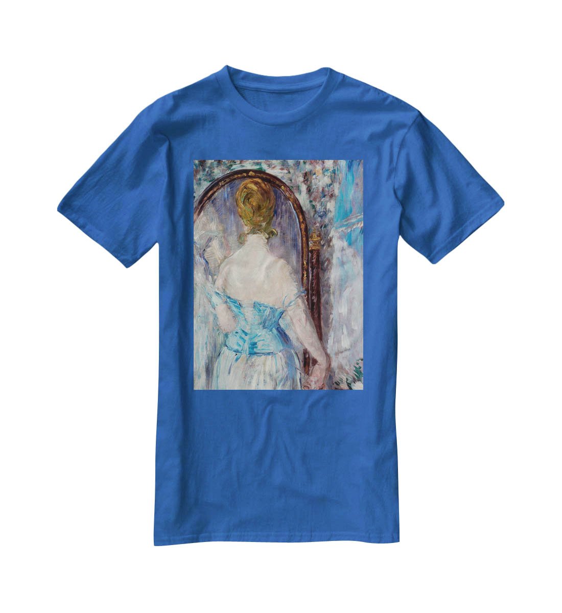 Before the Mirror by Manet T-Shirt - Canvas Art Rocks - 2