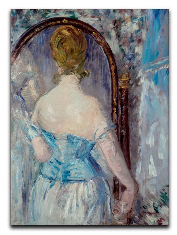 Before the Mirror by Manet Canvas Print or Poster  - Canvas Art Rocks - 1