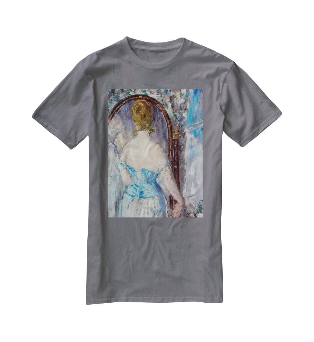 Before the Mirror by Manet T-Shirt - Canvas Art Rocks - 3