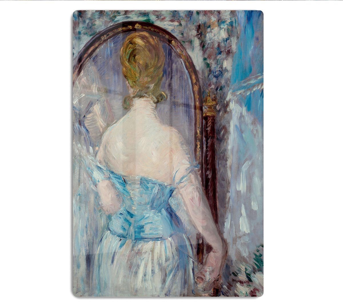 Before the Mirror by Manet HD Metal Print
