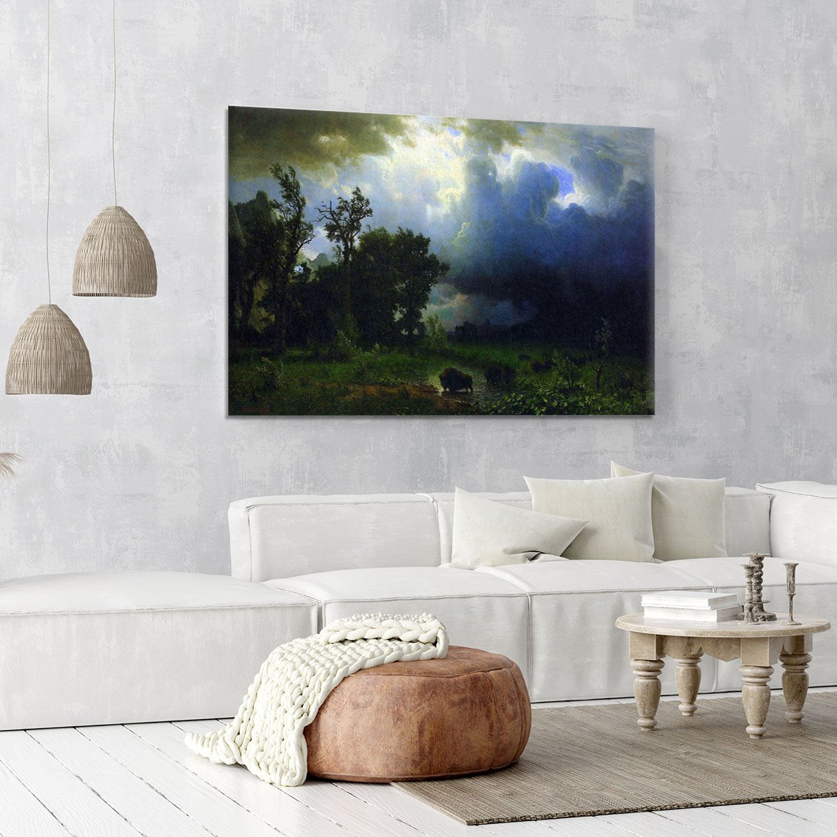 Before the Storm by Bierstadt Canvas Print or Poster