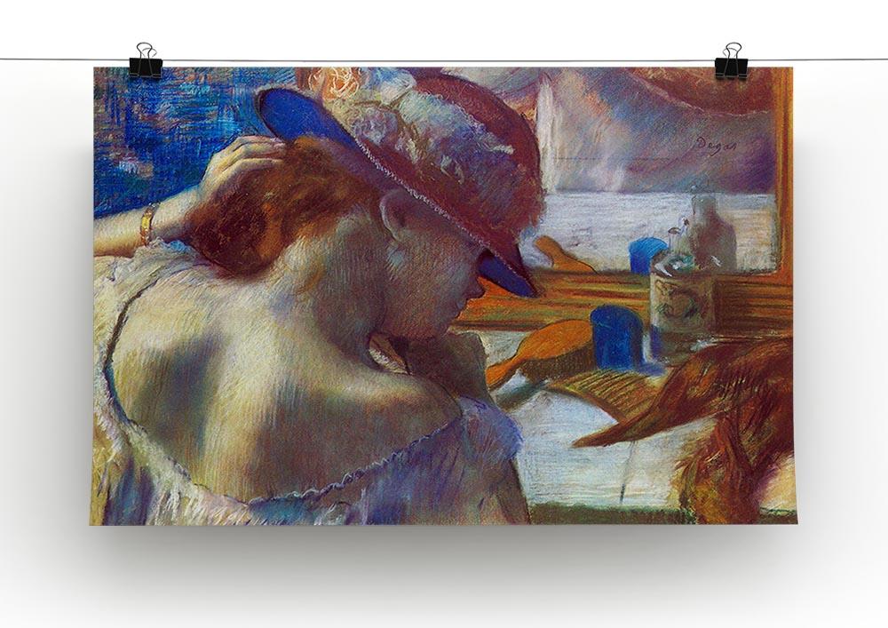 Before the mirror by Degas Canvas Print or Poster - Canvas Art Rocks - 2