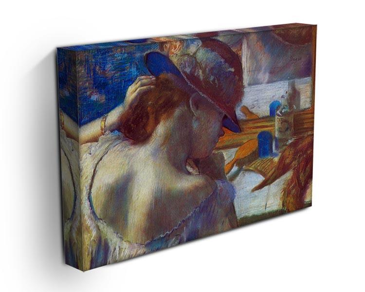 Before the mirror by Degas Canvas Print or Poster - Canvas Art Rocks - 3