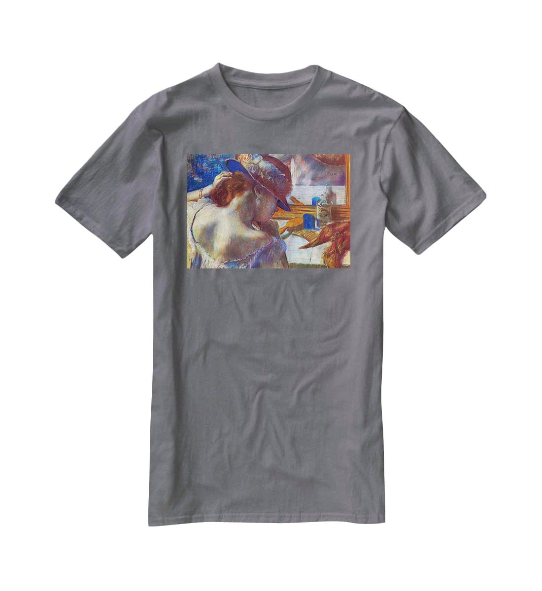 Before the mirror by Degas T-Shirt - Canvas Art Rocks - 3