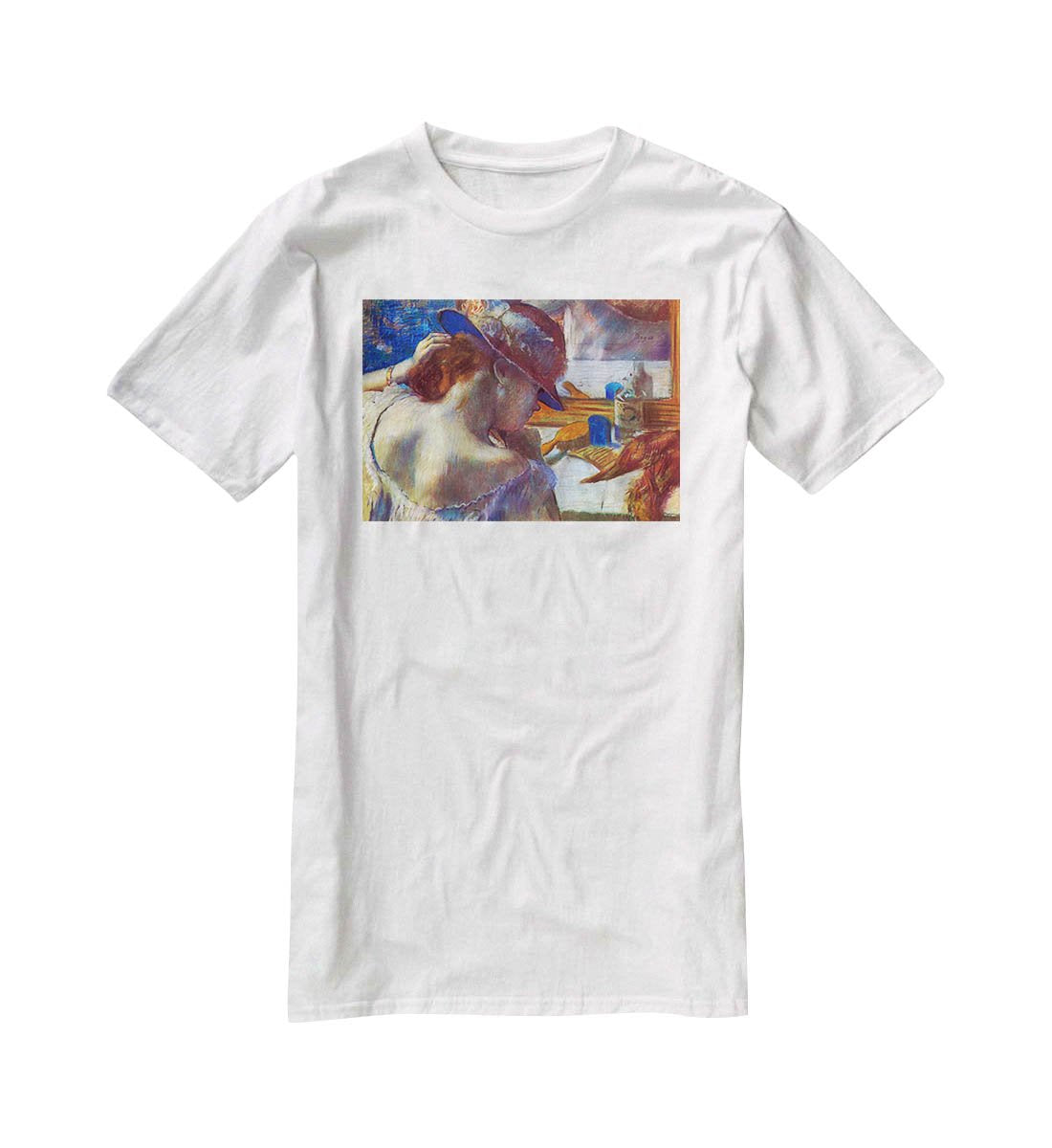 Before the mirror by Degas T-Shirt - Canvas Art Rocks - 5