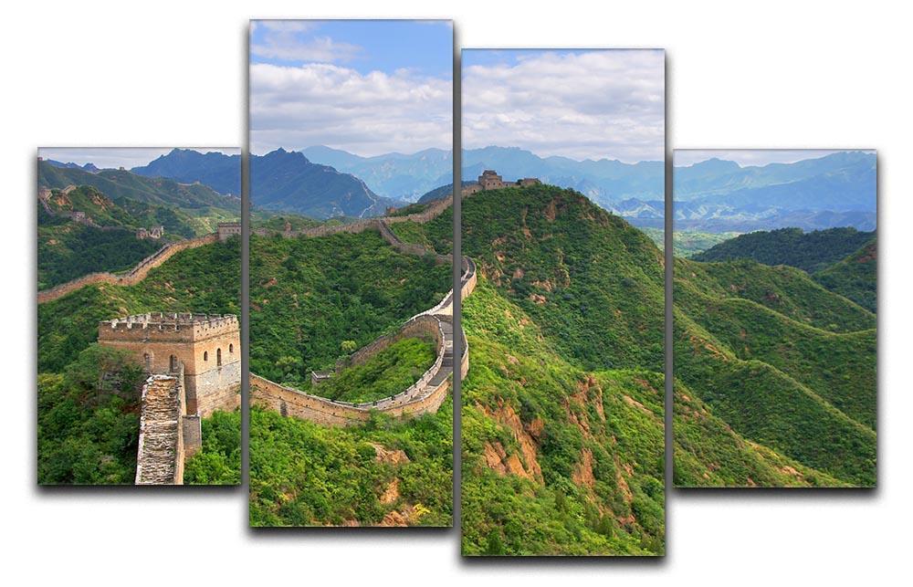 Beijing Great Wall of China 4 Split Panel Canvas  - Canvas Art Rocks - 1