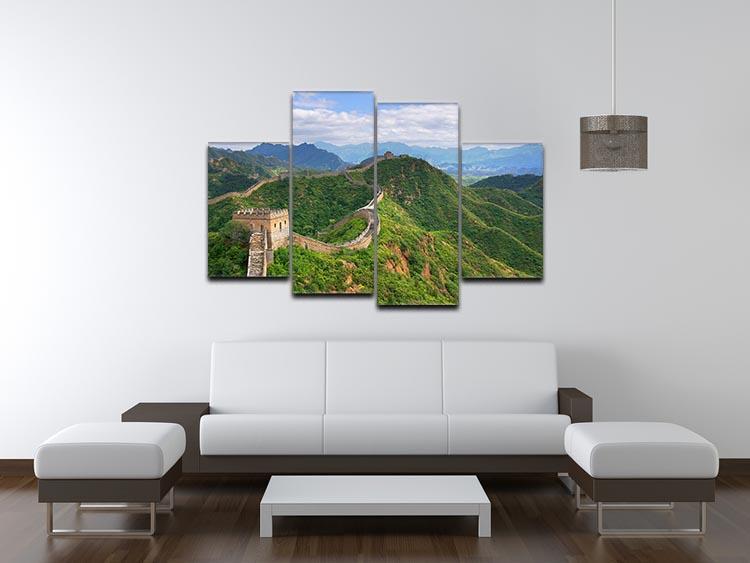 Beijing Great Wall of China 4 Split Panel Canvas  - Canvas Art Rocks - 3