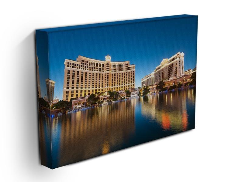Bellagio Hotel Casino during sunset Canvas Print or Poster - Canvas Art Rocks - 3
