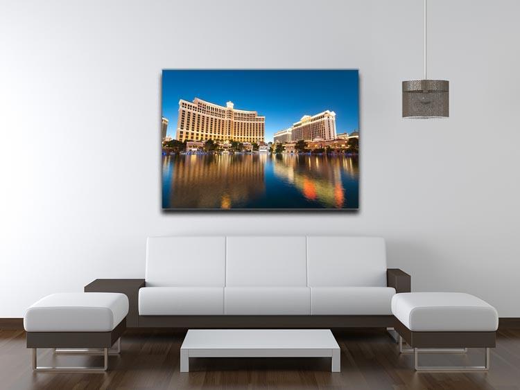 Bellagio Hotel Casino during sunset Canvas Print or Poster - Canvas Art Rocks - 4
