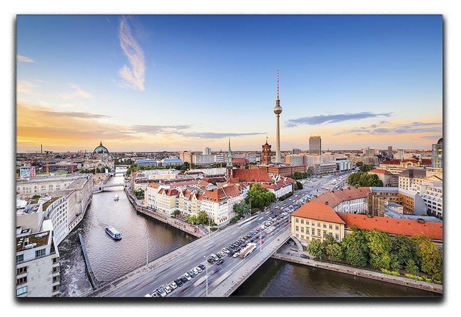 Berlin skyline on the Spree River Canvas Print or Poster  - Canvas Art Rocks - 1