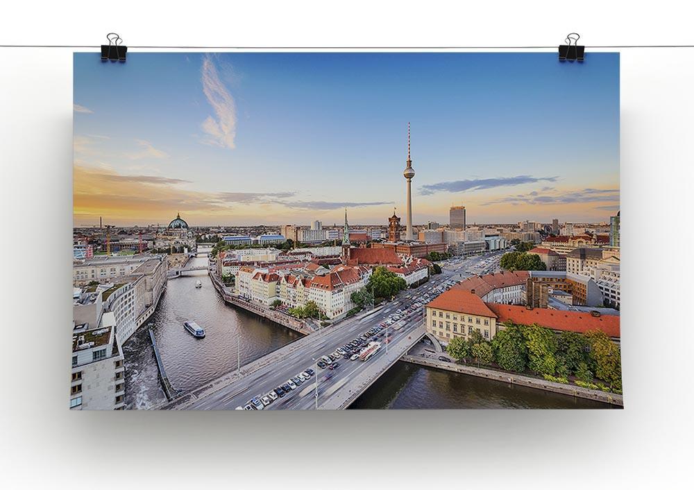 Berlin skyline on the Spree River Canvas Print or Poster - Canvas Art Rocks - 2