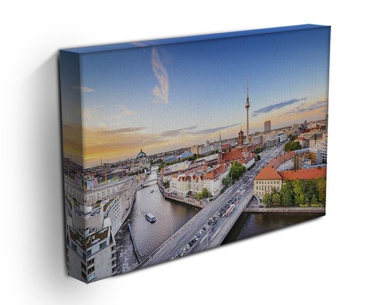 Berlin skyline on the Spree River Canvas Print or Poster - Canvas Art Rocks - 3