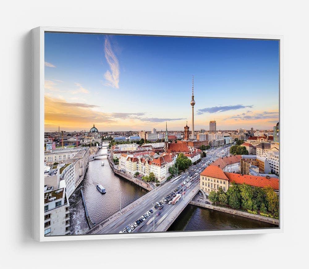 Berlin skyline on the Spree River HD Metal Print