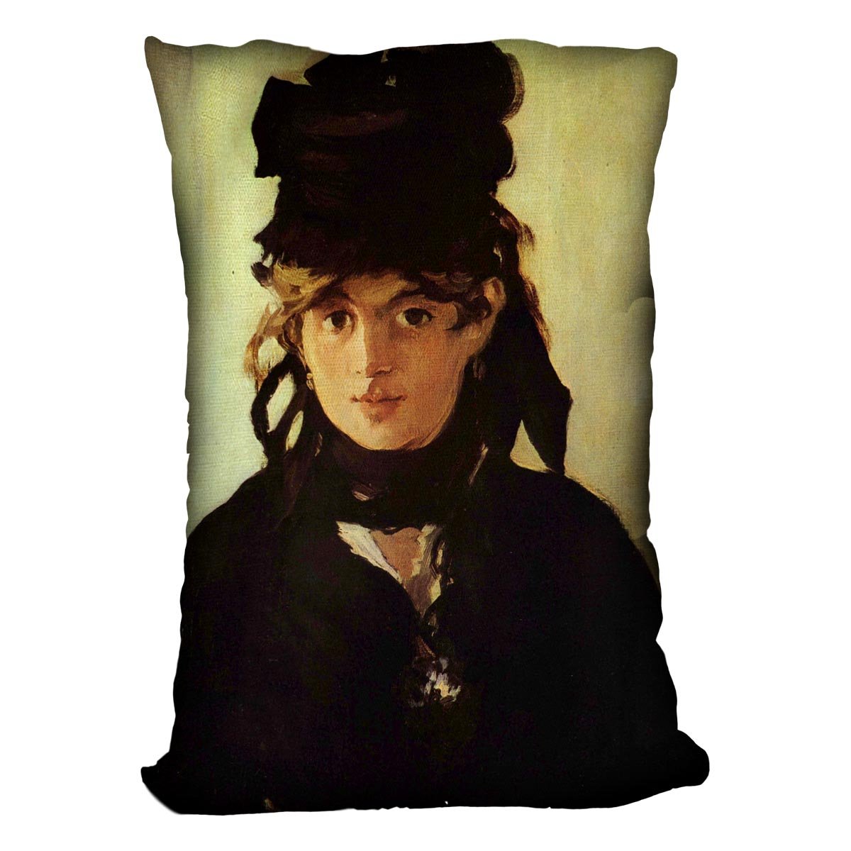 Berthe Morisot by Manet Throw Pillow