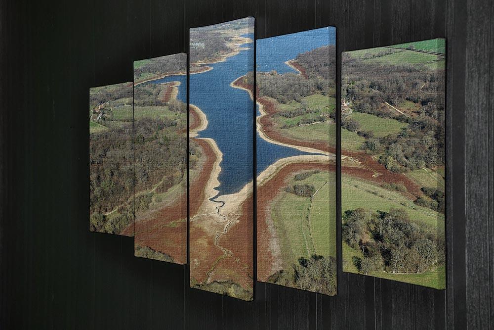 Bewl Water 5 Split Panel Canvas - Canvas Art Rocks - 2