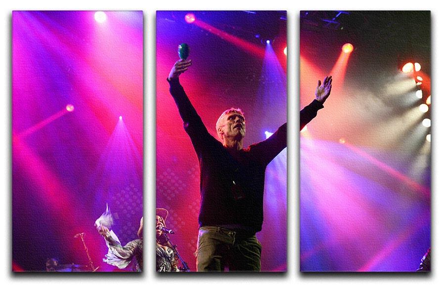 Bez of the Happy Mondays 3 Split Panel Canvas Print - Canvas Art Rocks - 1