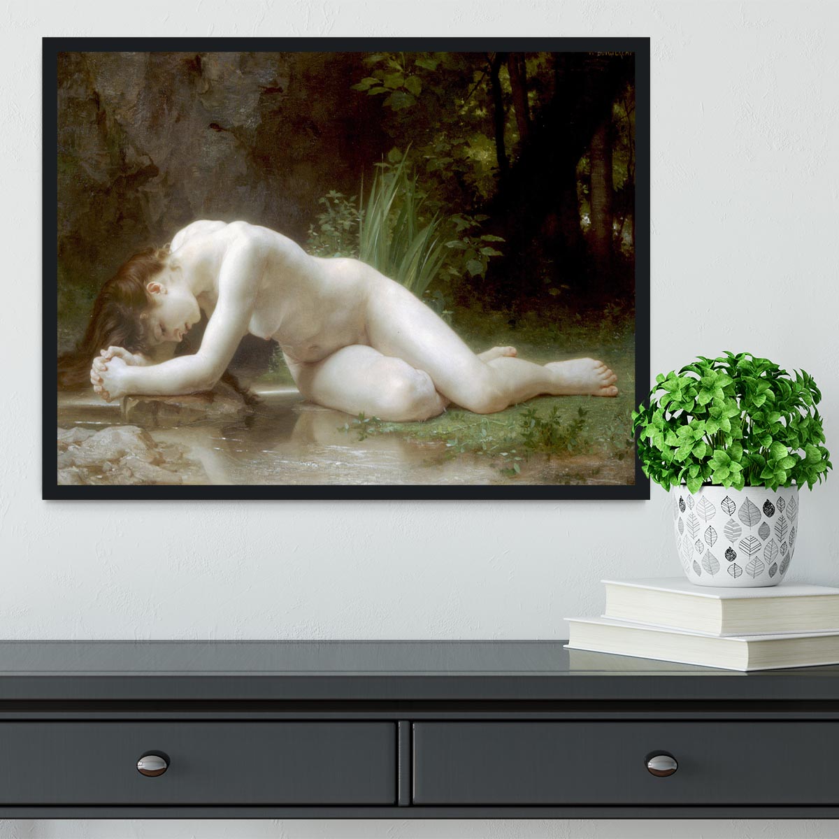 Biblis By Bouguereau Framed Print - Canvas Art Rocks - 2