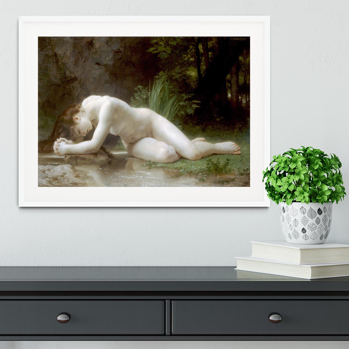 Biblis By Bouguereau Framed Print - Canvas Art Rocks - 5