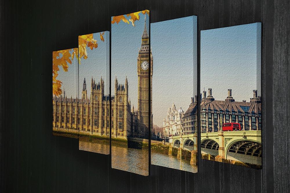 Big Ben 5 Split Panel Canvas  - Canvas Art Rocks - 2