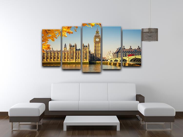 Big Ben 5 Split Panel Canvas  - Canvas Art Rocks - 3
