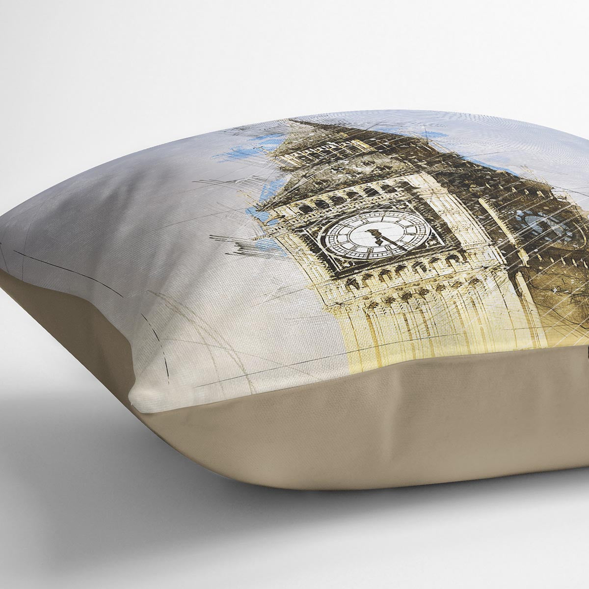 Big Ben Painting Cushion