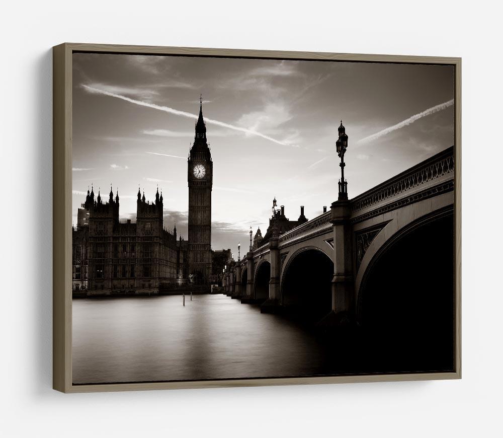Big Ben and House of Parliament dusk panorama HD Metal Print
