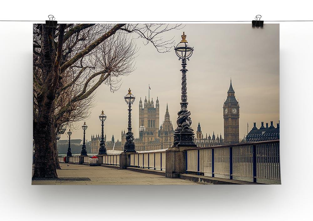 Big Ben and Houses of parliament Canvas Print or Poster - Canvas Art Rocks - 2