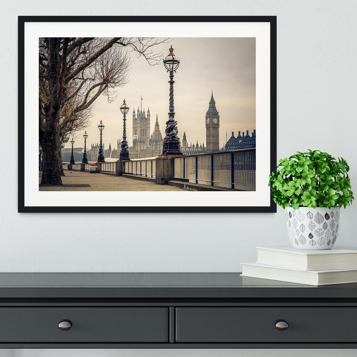 Big Ben and Houses of parliament Framed Print - Canvas Art Rocks - 1