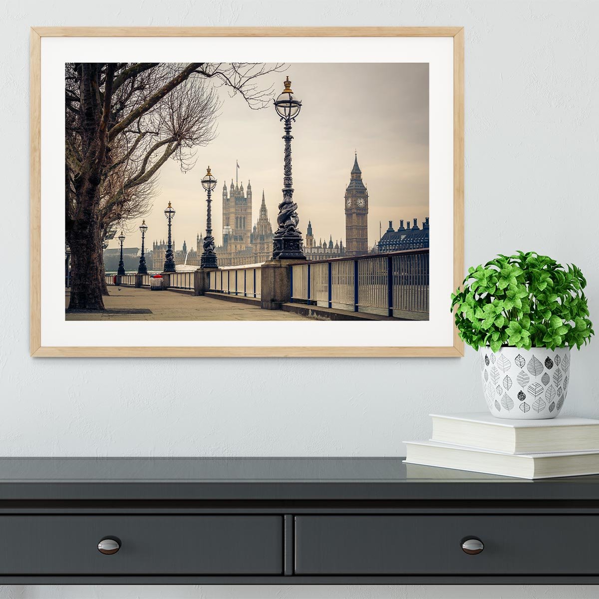 Big Ben and Houses of parliament Framed Print - Canvas Art Rocks - 3