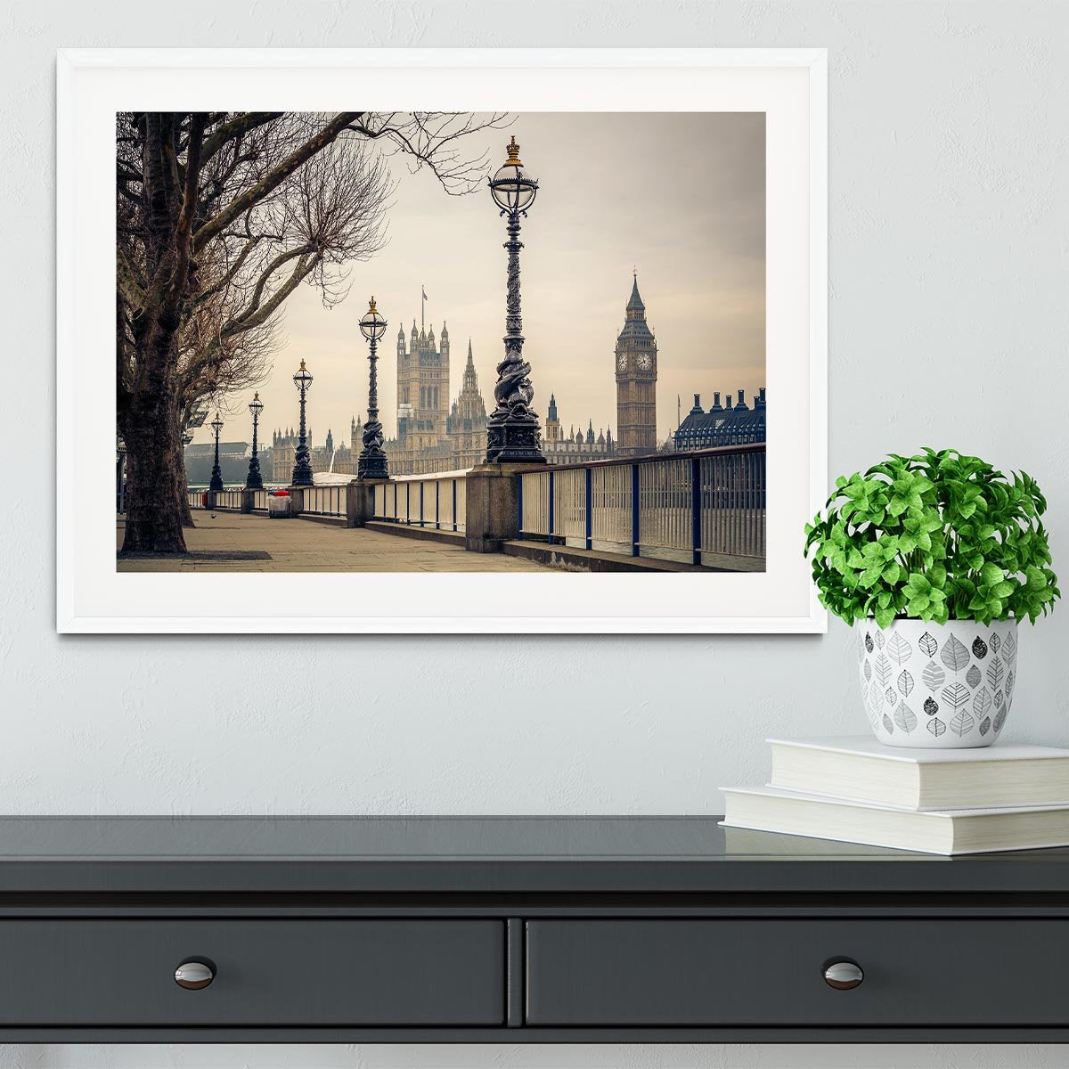 Big Ben and Houses of parliament Framed Print - Canvas Art Rocks - 5