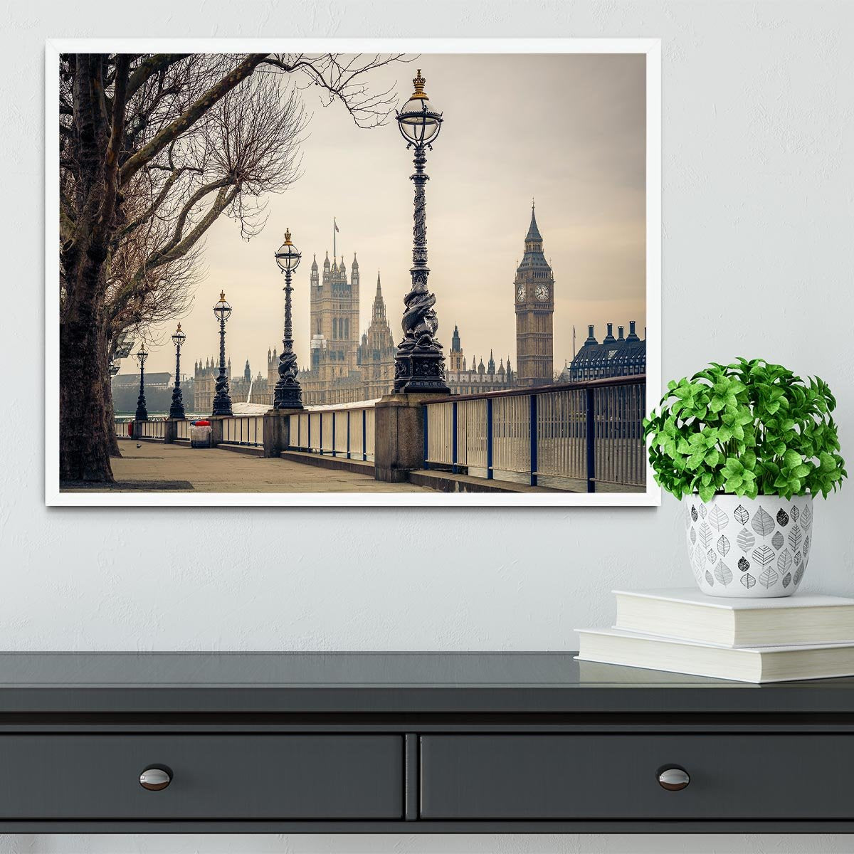 Big Ben and Houses of parliament Framed Print - Canvas Art Rocks -6