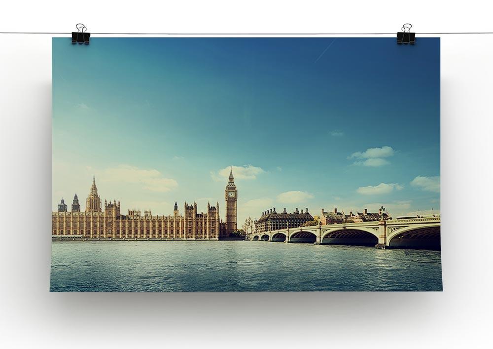Big Ben in sunny day Canvas Print or Poster - Canvas Art Rocks - 2
