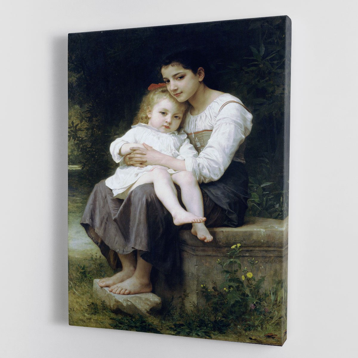 Big Sis By Bouguereau Canvas Print or Poster