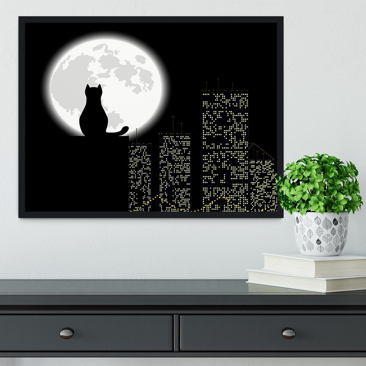 Big city ang cat Framed Print - Canvas Art Rocks - 2
