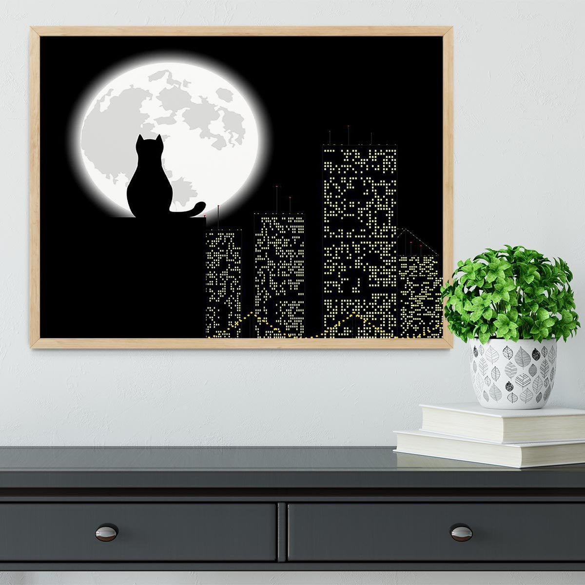 Big city ang cat Framed Print - Canvas Art Rocks - 4