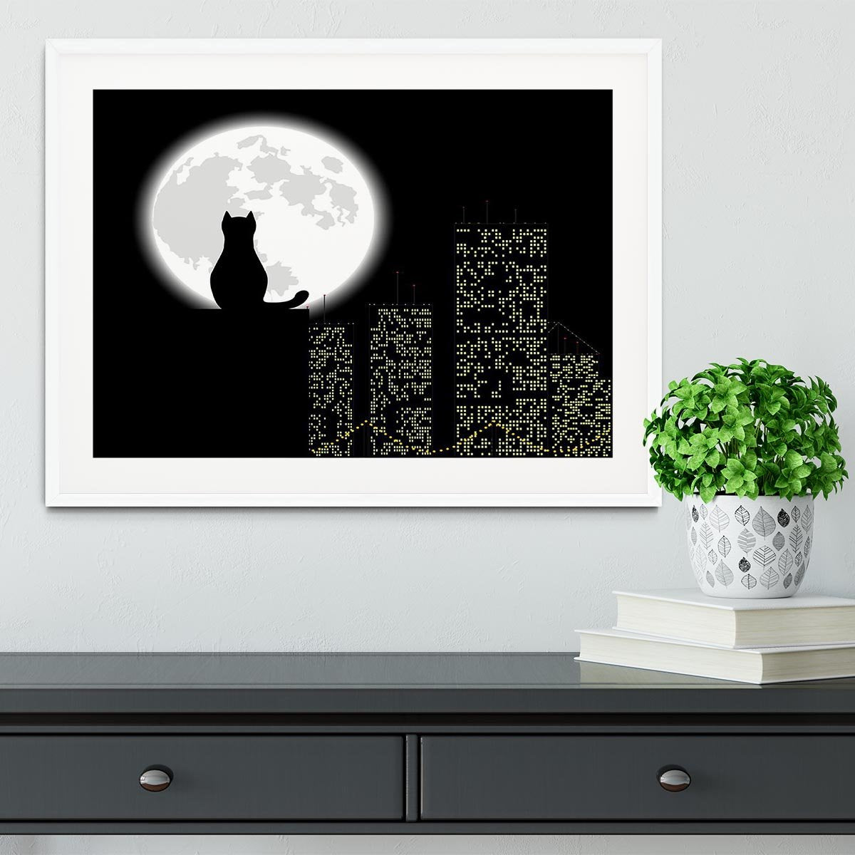 Big city ang cat Framed Print - Canvas Art Rocks - 5