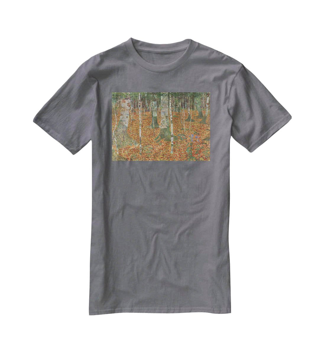 Birch Forest by Klimt T-Shirt - Canvas Art Rocks - 3