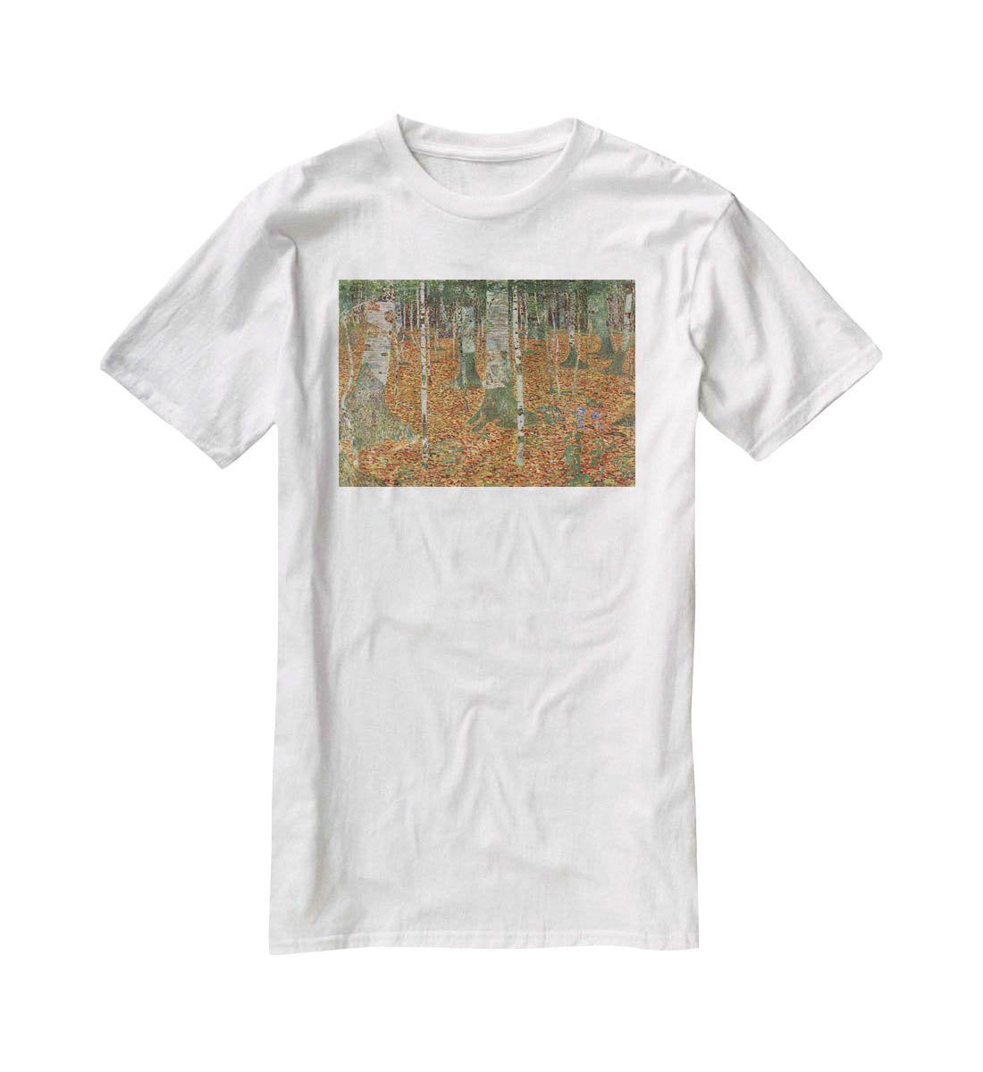 Birch Forest by Klimt T-Shirt - Canvas Art Rocks - 5