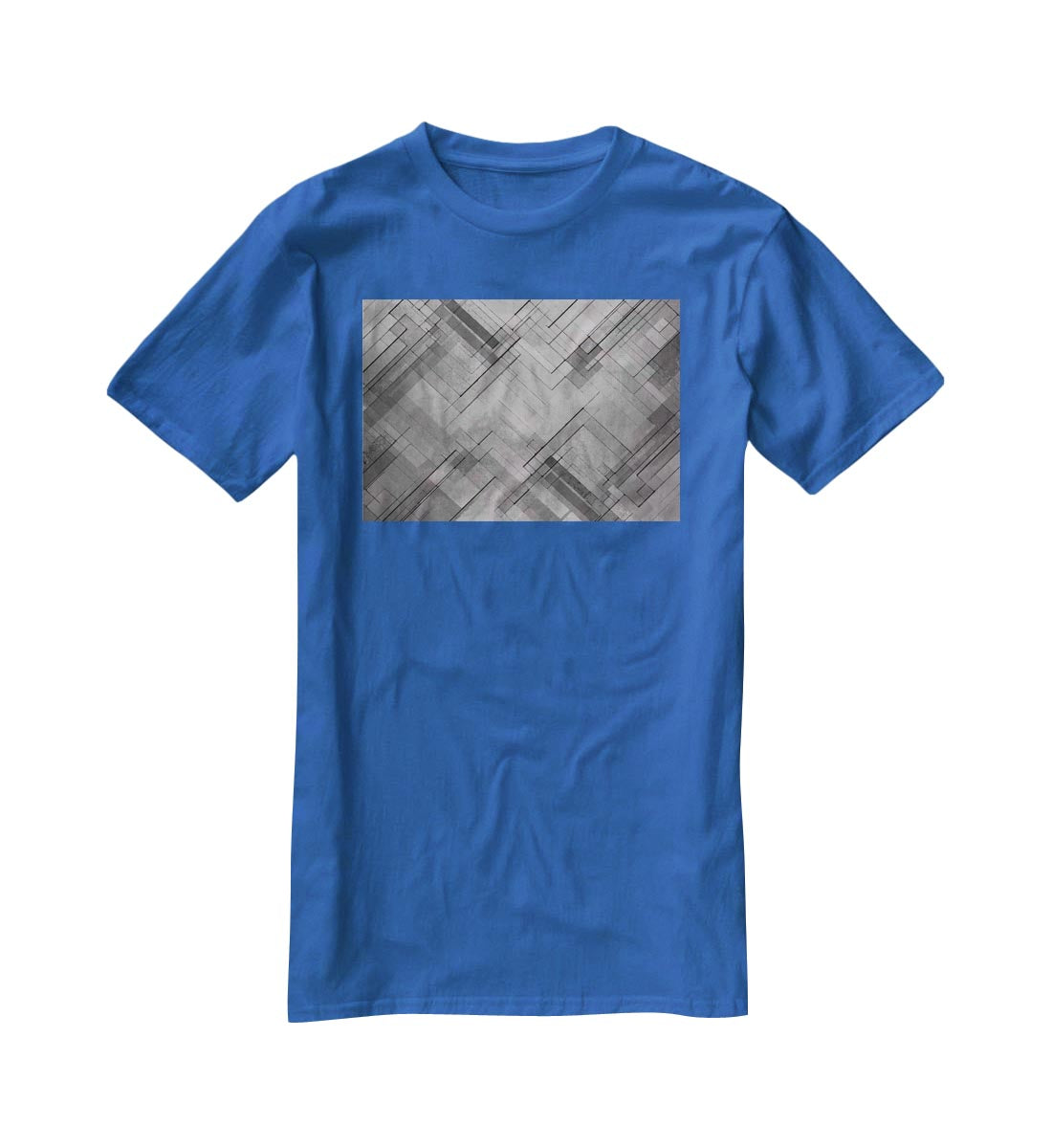 Black Chevron Background T-Shirt - Canvas Art Rocks - 2