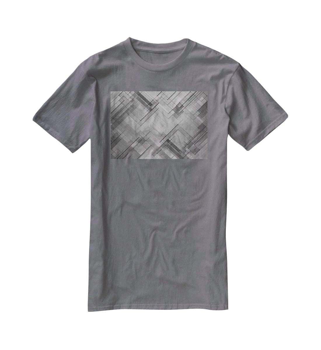 Black Chevron Background T-Shirt - Canvas Art Rocks - 3